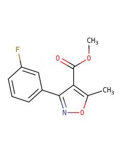 Astatech METHYL 3-(3-FLUOROPHENYL)-5-METHYLISOXAZOLE-4-CARBOXYLATE; 5G; Purity 95%; MDL-MFCD22370414